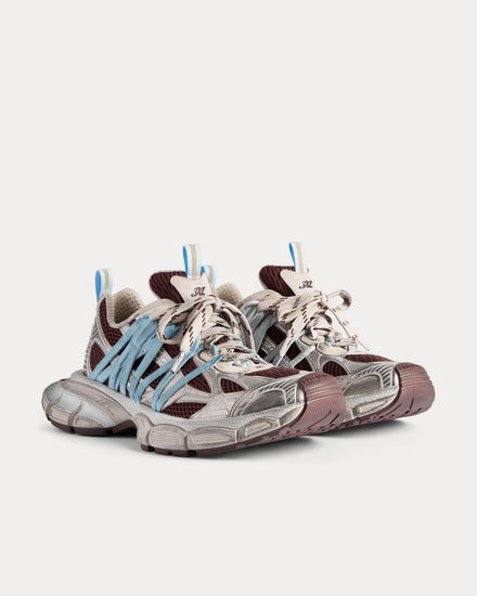 Balenciaga 3XL Interlace Brown / Beige / Blue Low Top Sneakers - 3