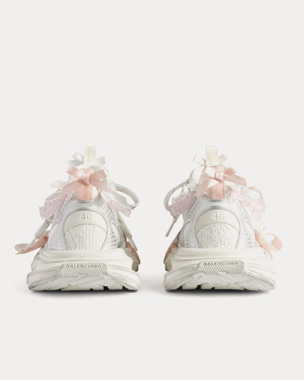 Balenciaga 3XL Lace White / Light Pink Low Top Sneakers - 4