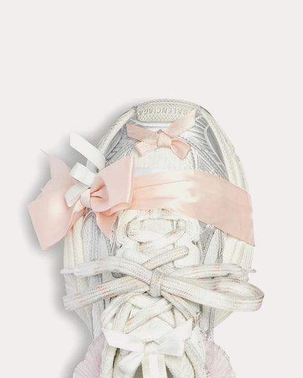 Balenciaga 3XL Lace White / Light Pink Low Top Sneakers - 6
