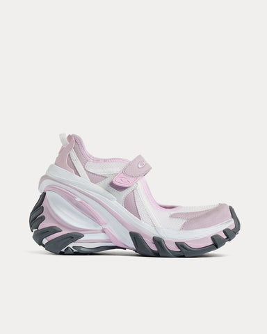 Balenciaga Hydra Mary Jane Pink / Grey Slip On Sneakers