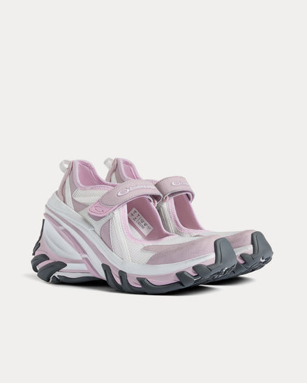 Balenciaga Hydra Mary Jane Pink / Grey Slip On Sneakers - 3
