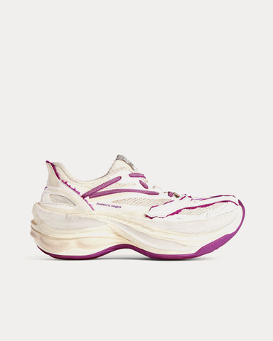 Balenciaga Jet Eggshell / Strawberry Pink Low Top Sneakers