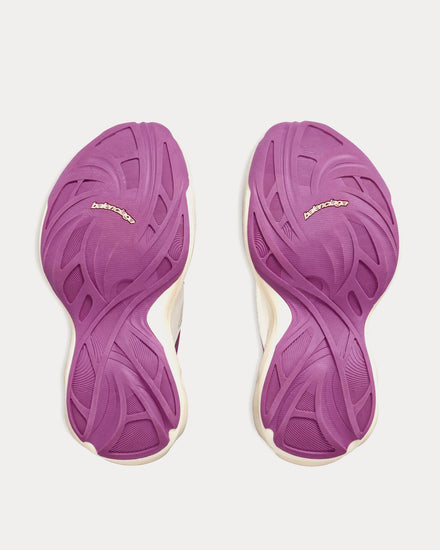 Balenciaga Jet Eggshell / Strawberry Pink Low Top Sneakers - 3