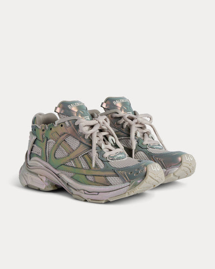 Balenciaga Runner Iridescent Beige / Pink Low Top Sneakers - 2