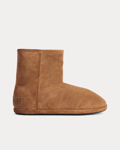 Balenciaga Alaska Soft Bootie Suede Brown Boots