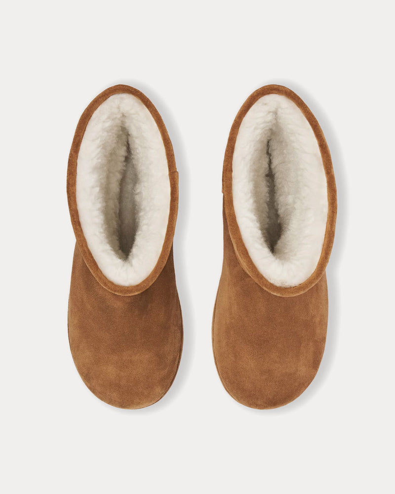 Balenciaga Alaska Soft Bootie Suede Brown Boots - 2