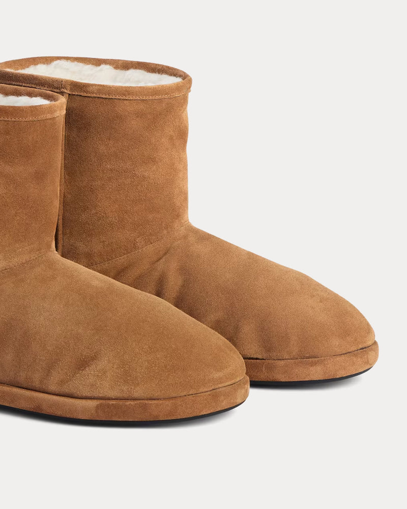 Balenciaga Alaska Soft Bootie Suede Brown Boots - 5