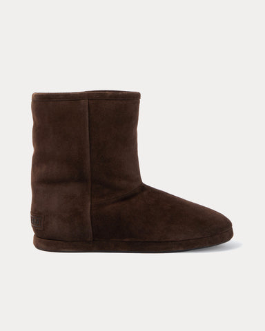 Balenciaga Alaska Soft Bootie Suede Light Espresso Boots