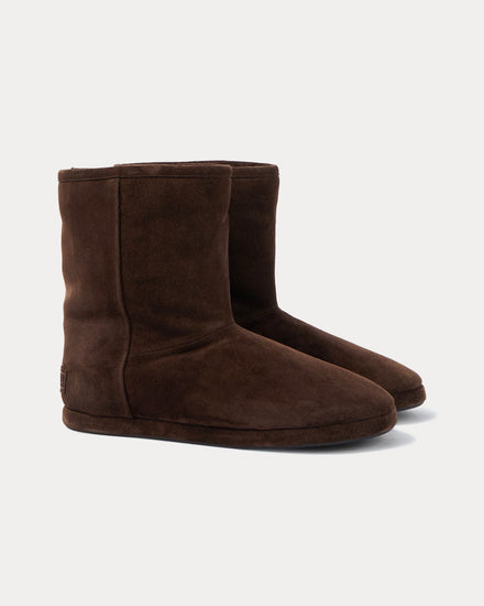 Balenciaga Alaska Soft Bootie Suede Light Espresso Boots - 3