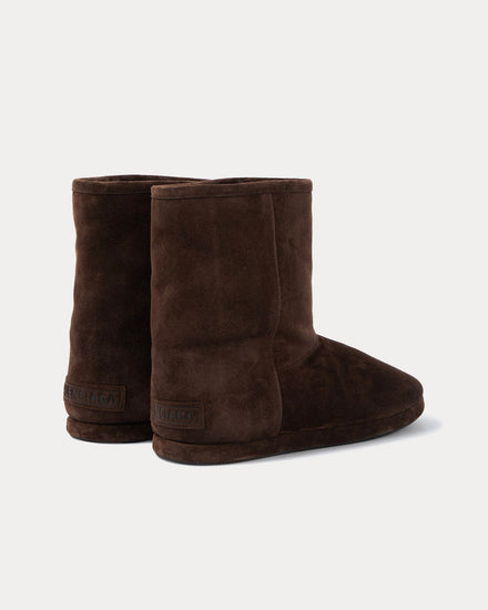 Balenciaga Alaska Soft Bootie Suede Light Espresso Boots - 4