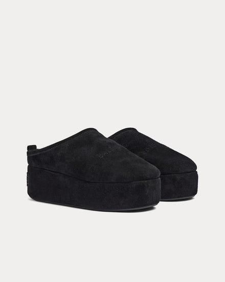 Balenciaga Alaska Soft Platform Black Mules - 3