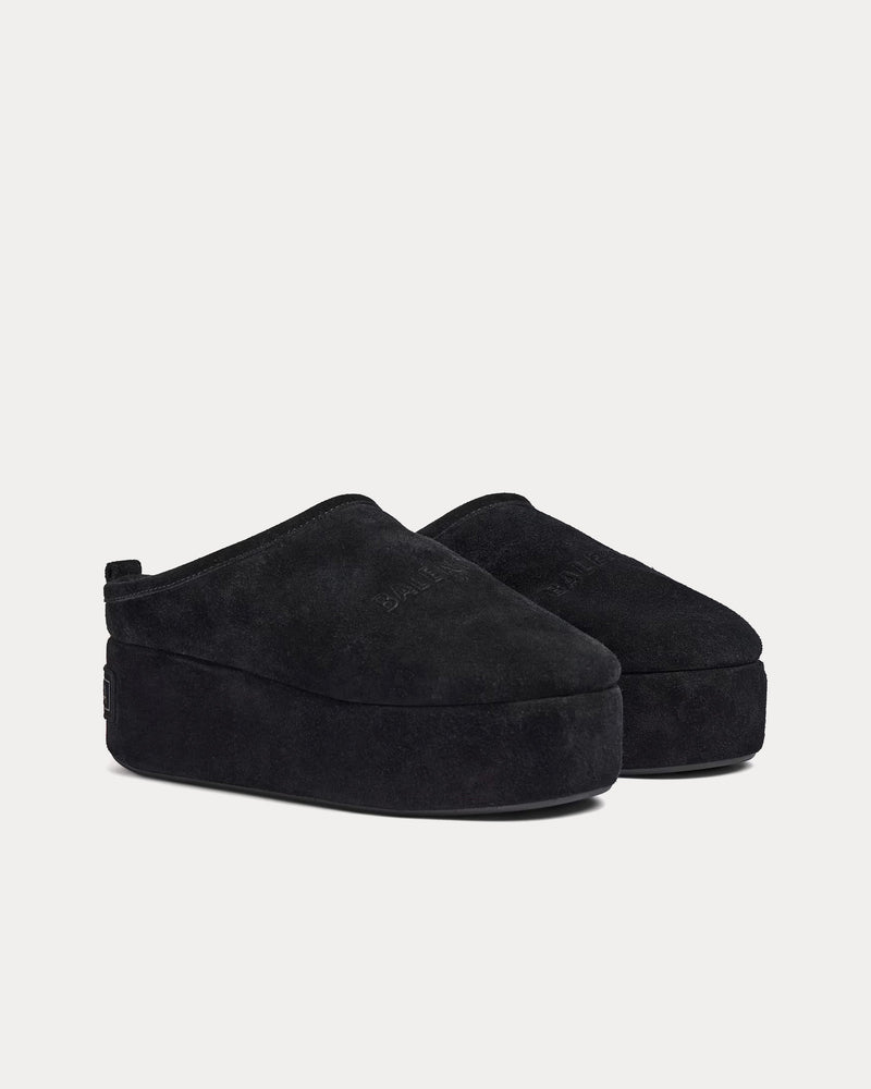 Balenciaga Alaska Soft Platform Black Mules - 3