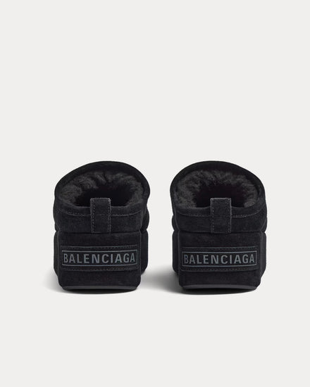 Balenciaga Alaska Soft Platform Black Mules - 4