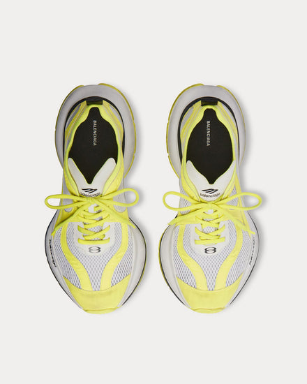 Balenciaga Circuit Neon Yellow / White / Black Low Top Sneakers - 2