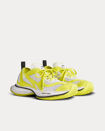 Balenciaga Circuit Neon Yellow / White / Black Low Top Sneakers - 3