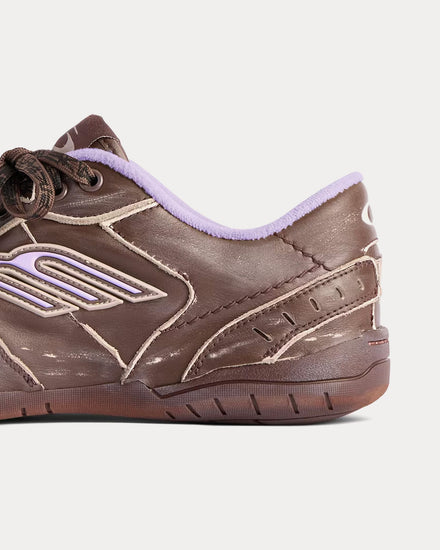 Balenciaga Hamptons Worn-Out Brown / Lilac Low Top Sneakers - 5