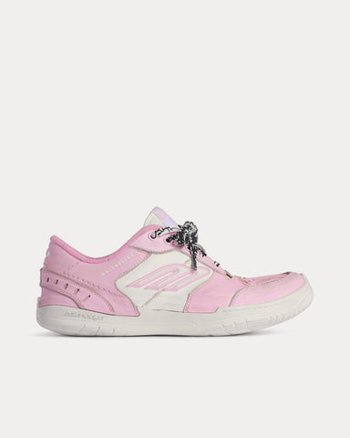Balenciaga Hamptons Worn-Out Pink / White Low Top Sneakers