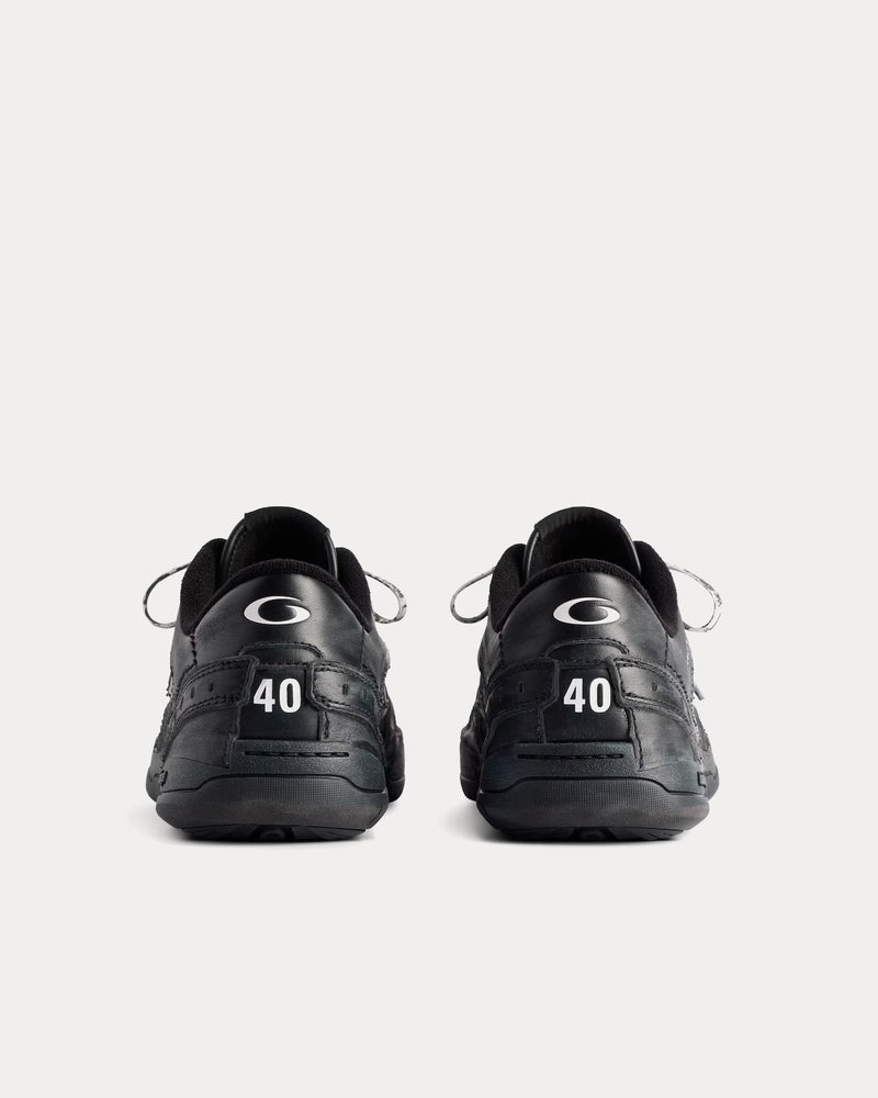 Balenciaga Hamptons Worn-Out Black Low Top Sneakers - 4