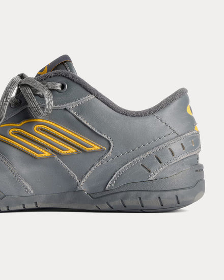 Balenciaga Hamptons Worn-Out Grey / Yellow Low Top Sneakers - 5