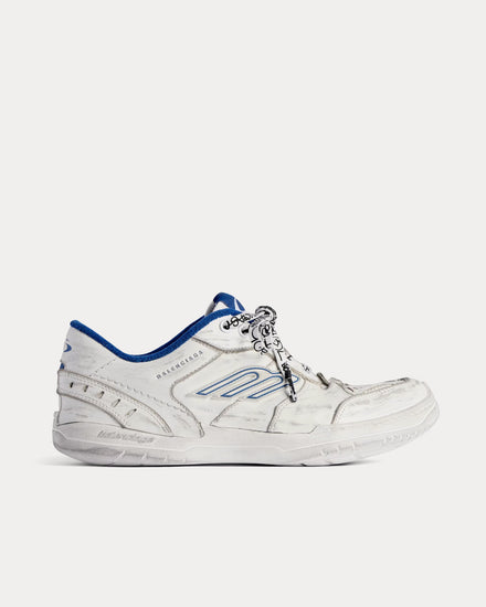 Balenciaga Hamptons Worn-Out White / Dark Blue / Grey Low Top Sneakers - 1