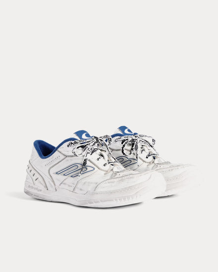 Balenciaga Hamptons Worn-Out White / Dark Blue / Grey Low Top Sneakers - 3
