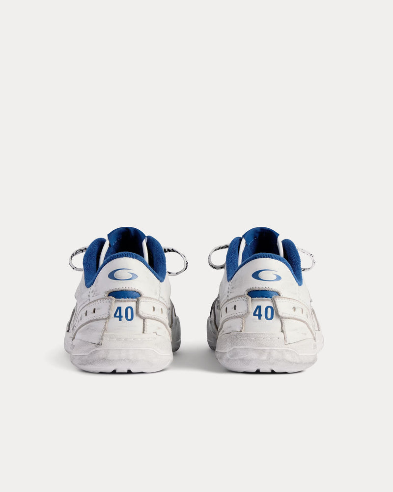 Balenciaga Hamptons Worn-Out White / Dark Blue / Grey Low Top Sneakers - 4