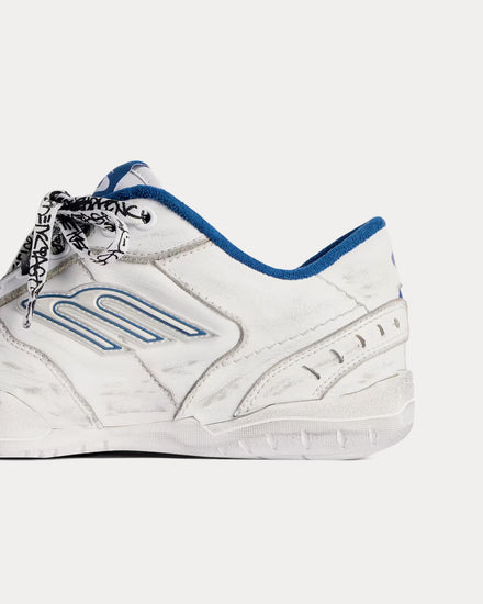Balenciaga Hamptons Worn-Out White Low Top Sneakers - 5