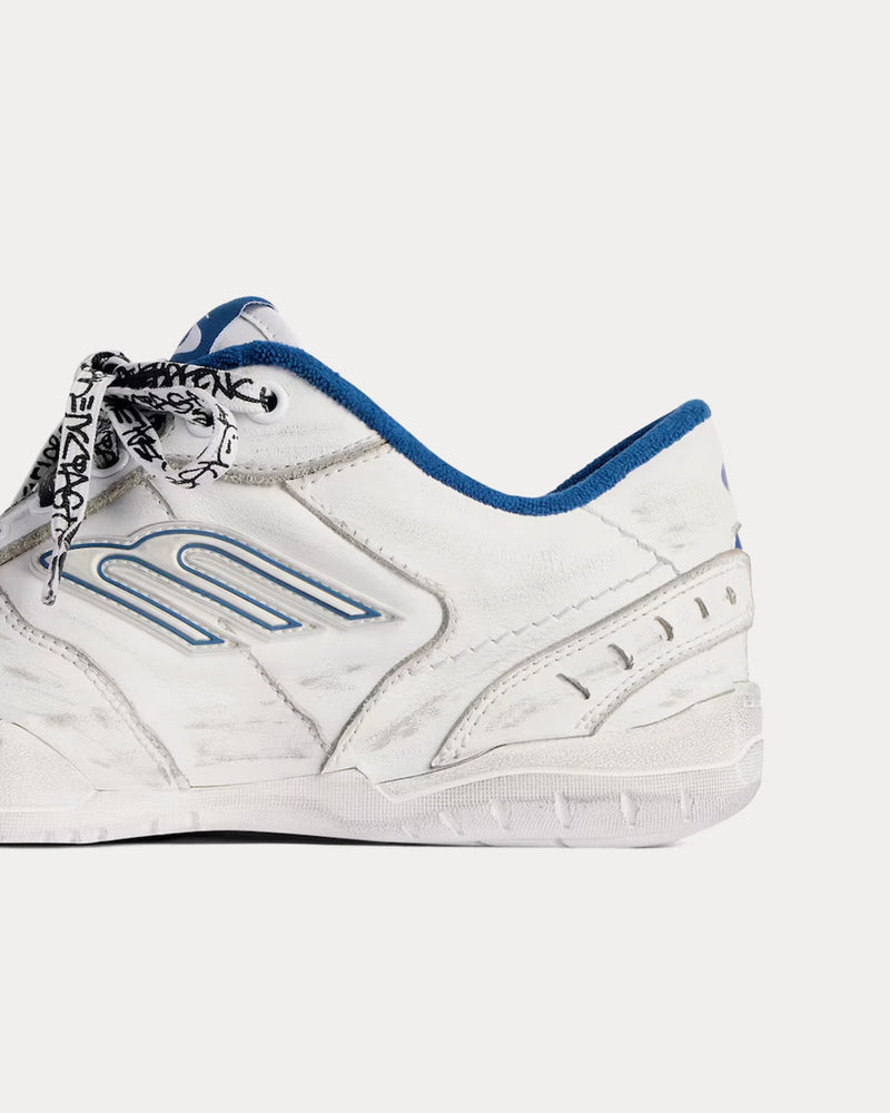 Balenciaga Hamptons Worn-Out White / Dark Blue / Grey Low Top Sneakers - 5