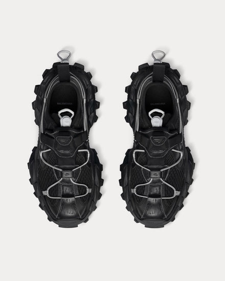 Balenciaga Hike Mesh, Polyurethane & Polyester Black Low Top Sneakers - 2
