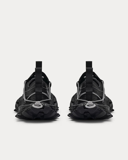 Balenciaga Hike Mesh, Polyurethane & Polyester Black Low Top Sneakers - 4