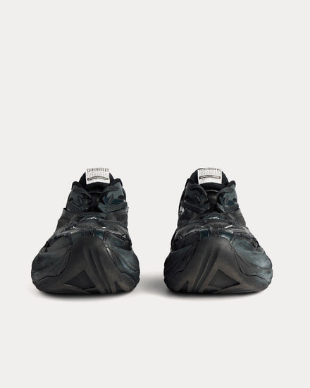 Balenciaga Jet Black Low Top Sneakers - 3