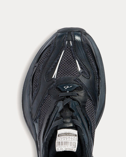 Balenciaga Men's Jet Black Low Top Sneakers