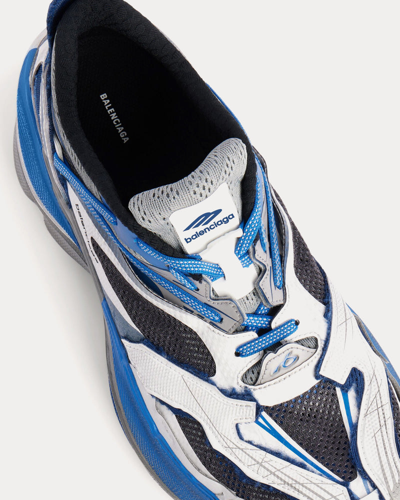 Balenciaga Men's Jet White / Blue / Black Low Top Sneakers
