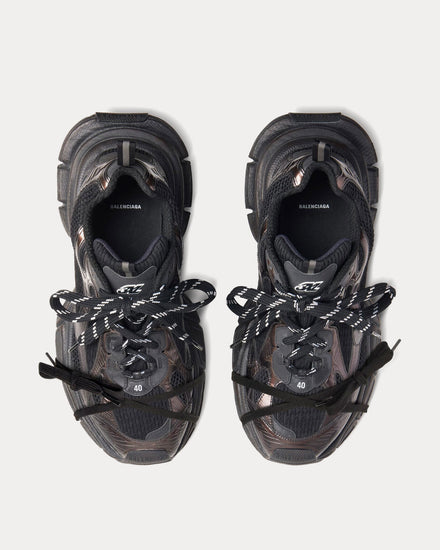 Balenciaga Men's 3XL Mesh & Polyurethane Black Low Top Sneakers
