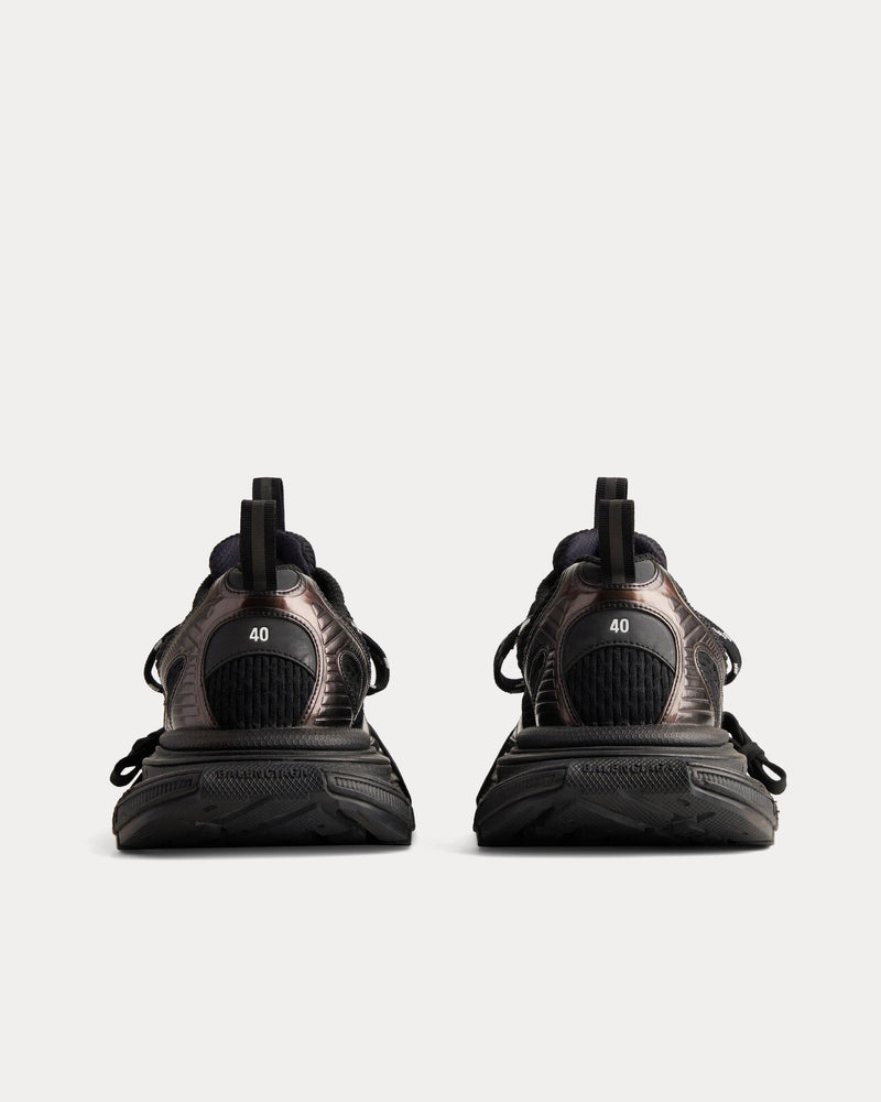 Balenciaga 3XL Mesh & Polyurethane Black Low Top Sneakers - 4