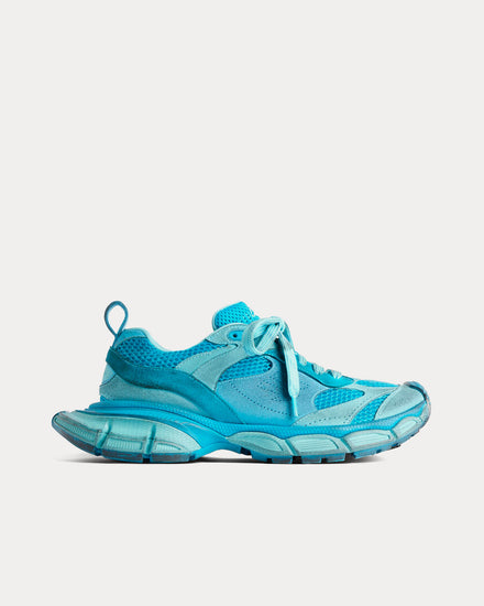 Balenciaga 3XL Mesh & Suede-Like Blue Low Top Sneakers - 1