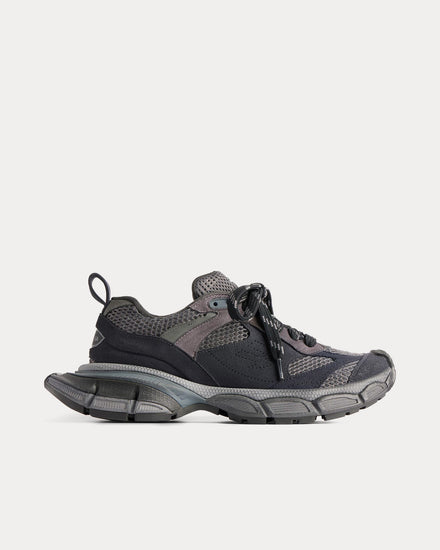 Balenciaga 3XL Mesh & Suede-Like Dark Grey Low Top Sneakers - 1