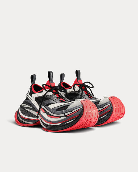 Balenciaga Platform Reduced Black / Grey / Red Low Top Sneakers - 3