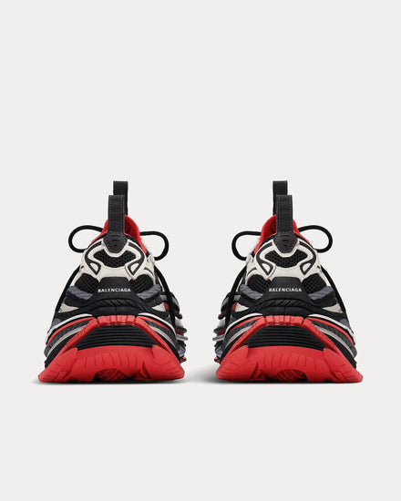 Balenciaga Platform Reduced Black / Grey / Red Low Top Sneakers - 4