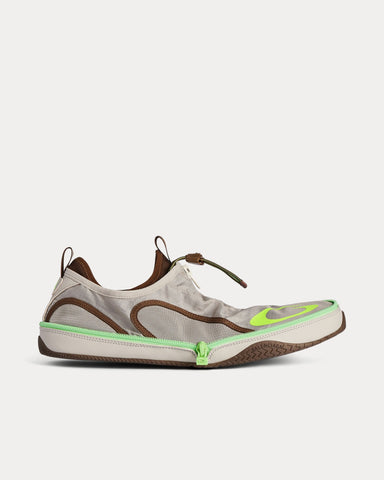 Balenciaga Pocket Beige / Neon Green Slip On Sneakers