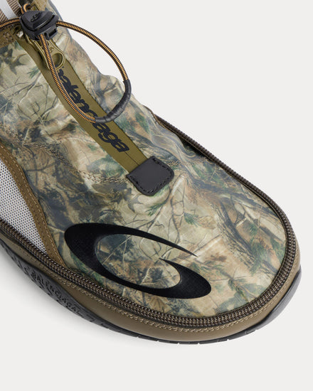 Balenciaga Pocket Real Tree Green Slip On Sneakers - 5