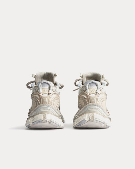 Balenciaga Runner Nylon & Suede-Like Fabric Beige Low Top Sneakers - 4