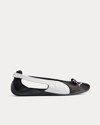 Balenciaga x Puma Speedcat Ballet Satin Black / White Slip On Sneakers