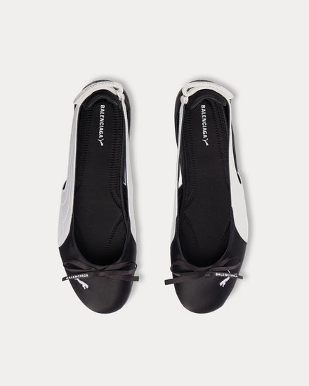 Balenciaga x Puma Speedcat Ballet Satin Black / White Slip On Sneakers - 4