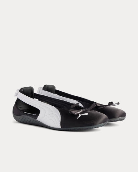 Balenciaga x Puma Speedcat Ballet Satin Black / White Slip On Sneakers - 3