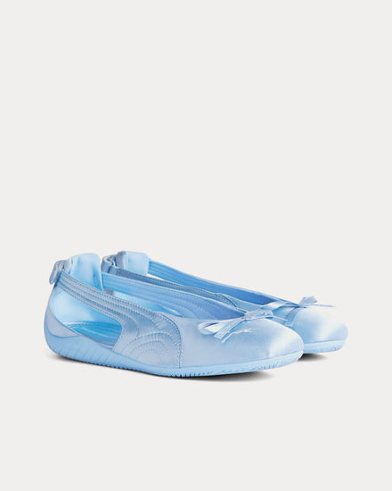 Balenciaga x Puma Speedcat Ballet Satin Light Blue Slip On Sneakers - 3
