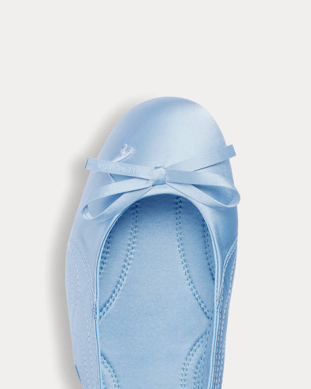 Balenciaga x Puma Speedcat Ballet Satin Light Blue Slip On Sneakers - 5