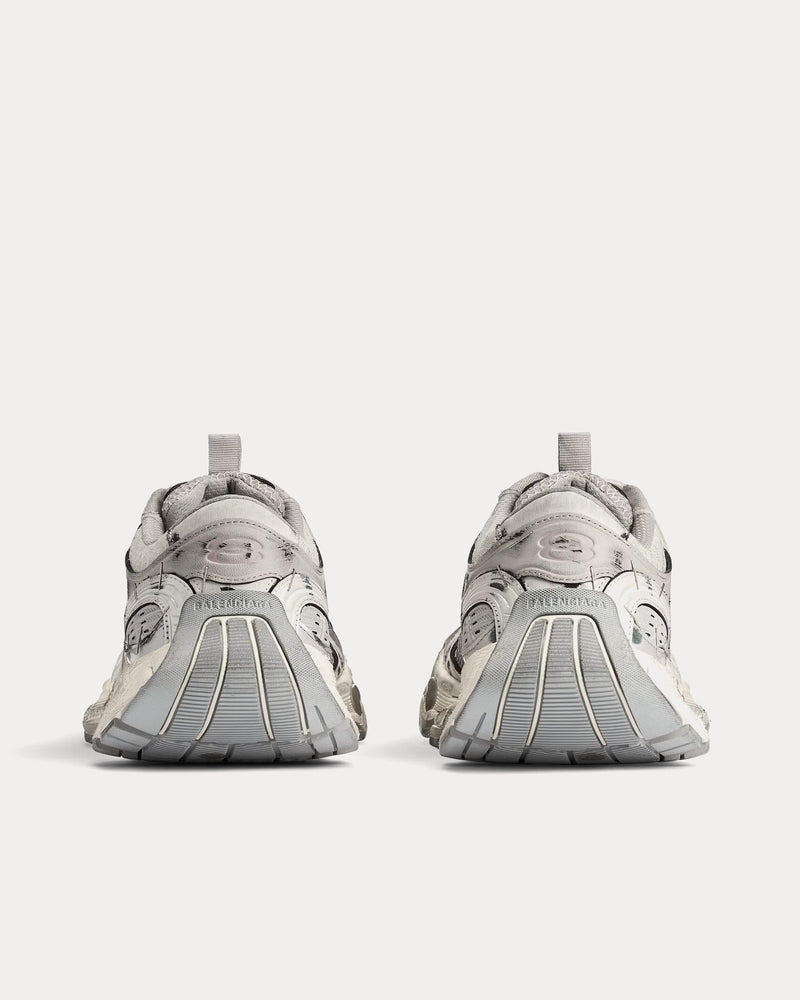 Balenciaga Stapler Beige / Grey Low Top Sneakers - 4