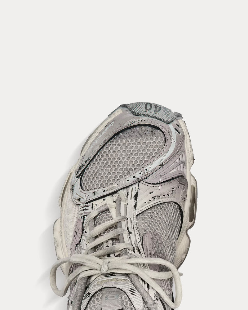 Balenciaga Women's Stapler Beige Grey Low Top Sneakers Trainers