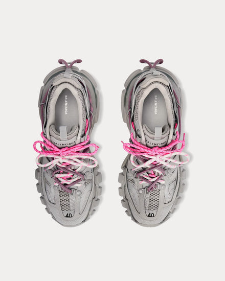 Balenciaga Track Trail Laces Grey / Pink Low Top Sneakers - 2